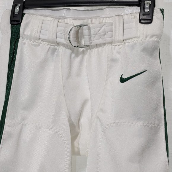NIKE Alpha Elite Team Engineered Football Pants White / Green Striped Small NWT - Picture 2 of 9